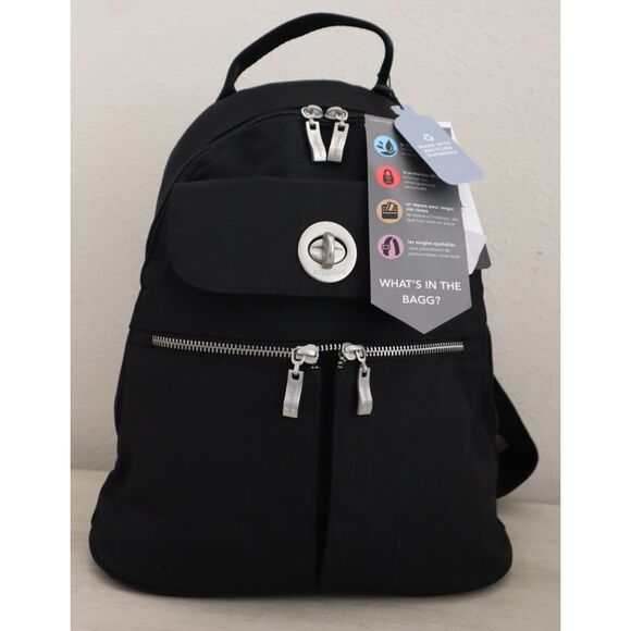 Baggallini Women's O/S Black Naples Convertible Sling Bag Backpack - Picture 1 of 16